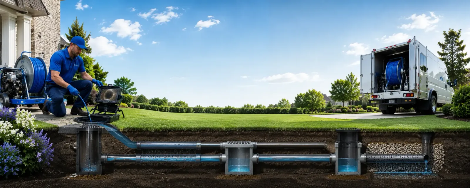 Outdoor drain cleaning information for Onalaska, TX